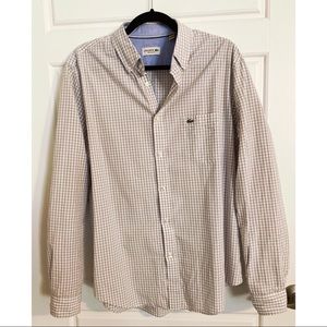 Lacoste Long Sleeve Gingham Print Shirt